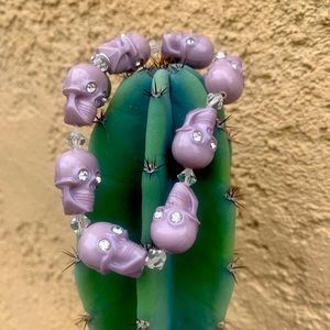 00s baby Tarina Tarantino plastic skull bracelet